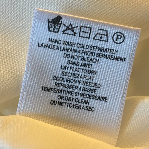 Halston Dress Womens Sz 10 Off White Handkerchief Hem Fairy Girly Beach Wedding - Picture 12 of 12